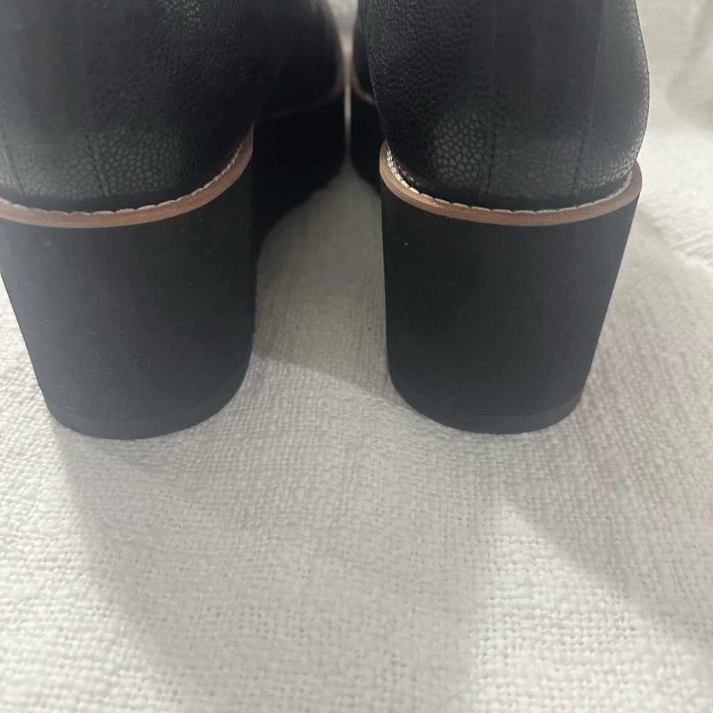 Eileen Fisher Black Leather Platform Loafers – Size 10 - Picture 8 of 10